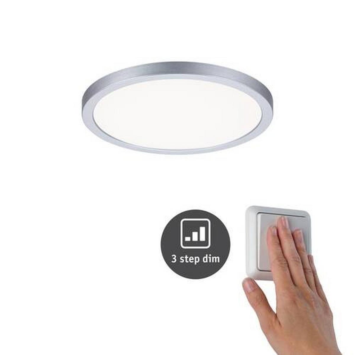 LED-Paneel Areo VariFit in Chromfarben max. 13 Watt - Chromfarben, Design, Kunststoff (17,5cm) - Paulmann