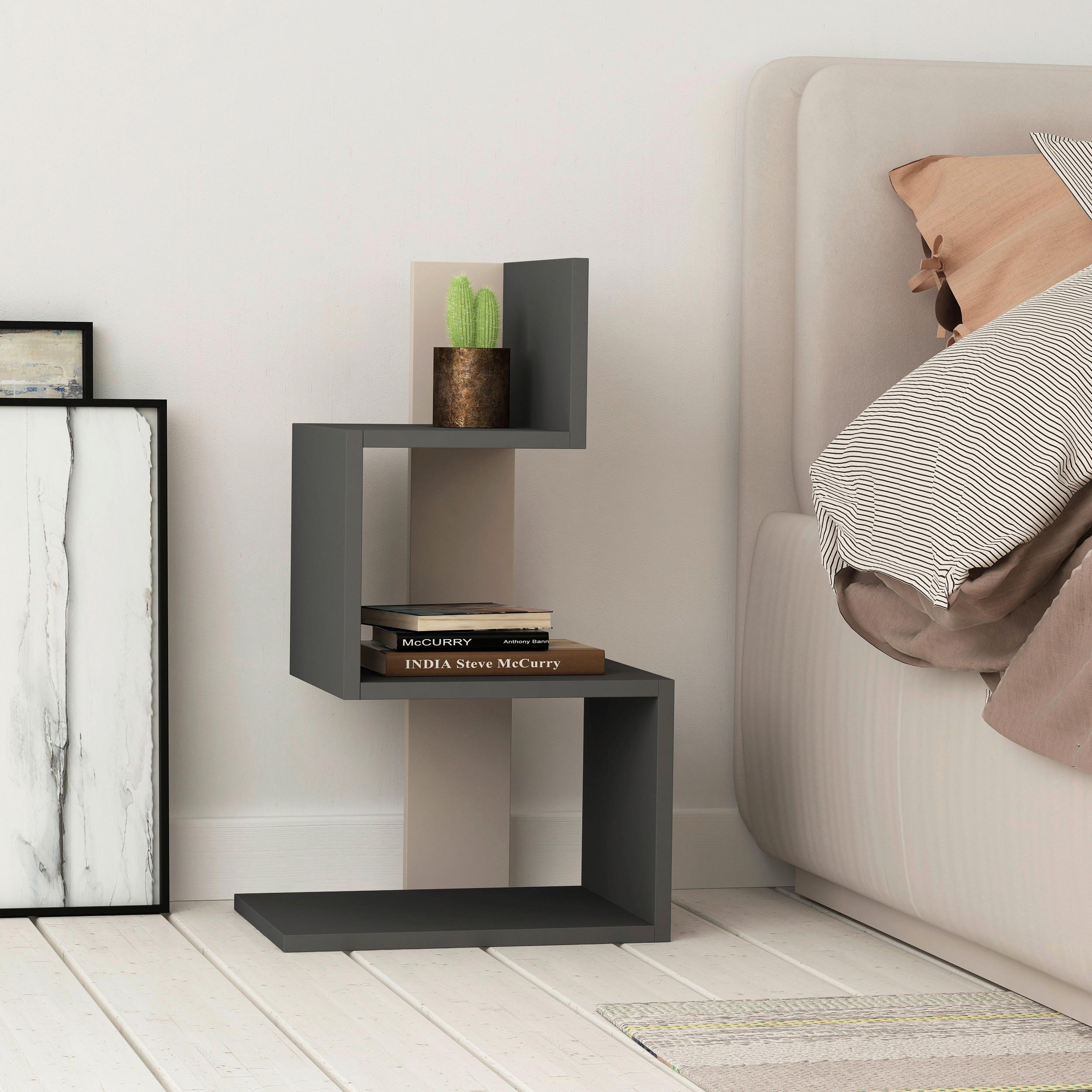 Mizica Rosie - bež/antracit, Design, leseni material (42/72/30cm) - Livetastic