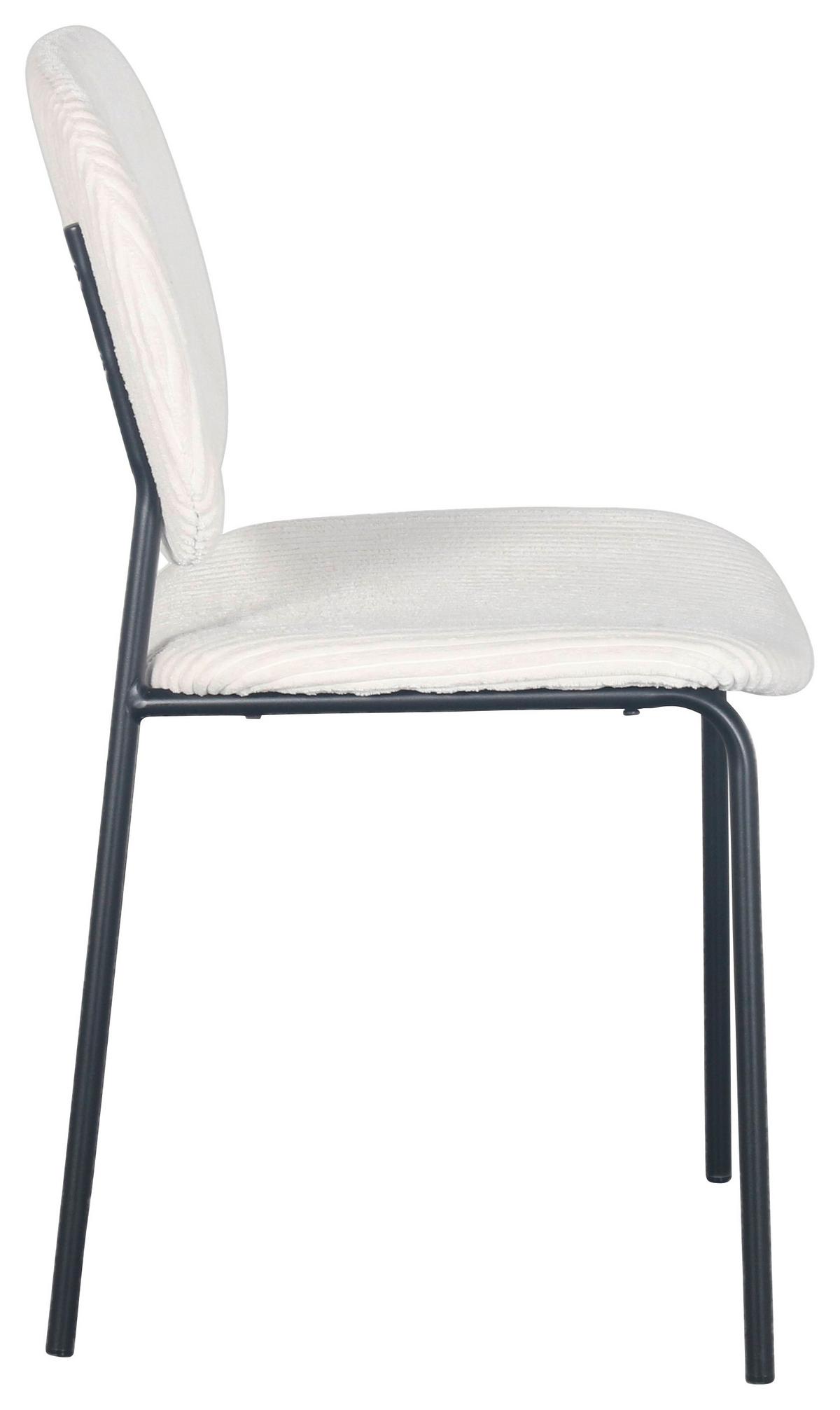Stuhl Ira in Beige - Beige/Schwarz, MODERN, Holz/Textil (47/83/53cm) - Mömax