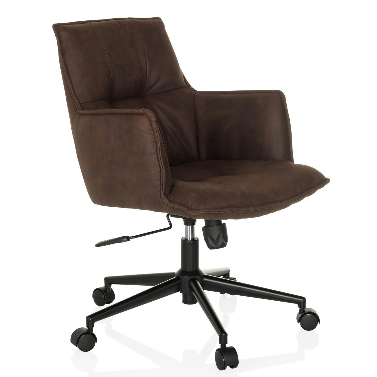Drehstuhl Solao Life Dunkelbraun - Dunkelbraun/Schwarz, MODERN, Kunststoff/Textil (54/85/70cm) - MID.YOU