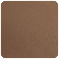 Untersetzer Jette aus Leder in Braun - Braun, Leder (10/10cm) - Premium Living