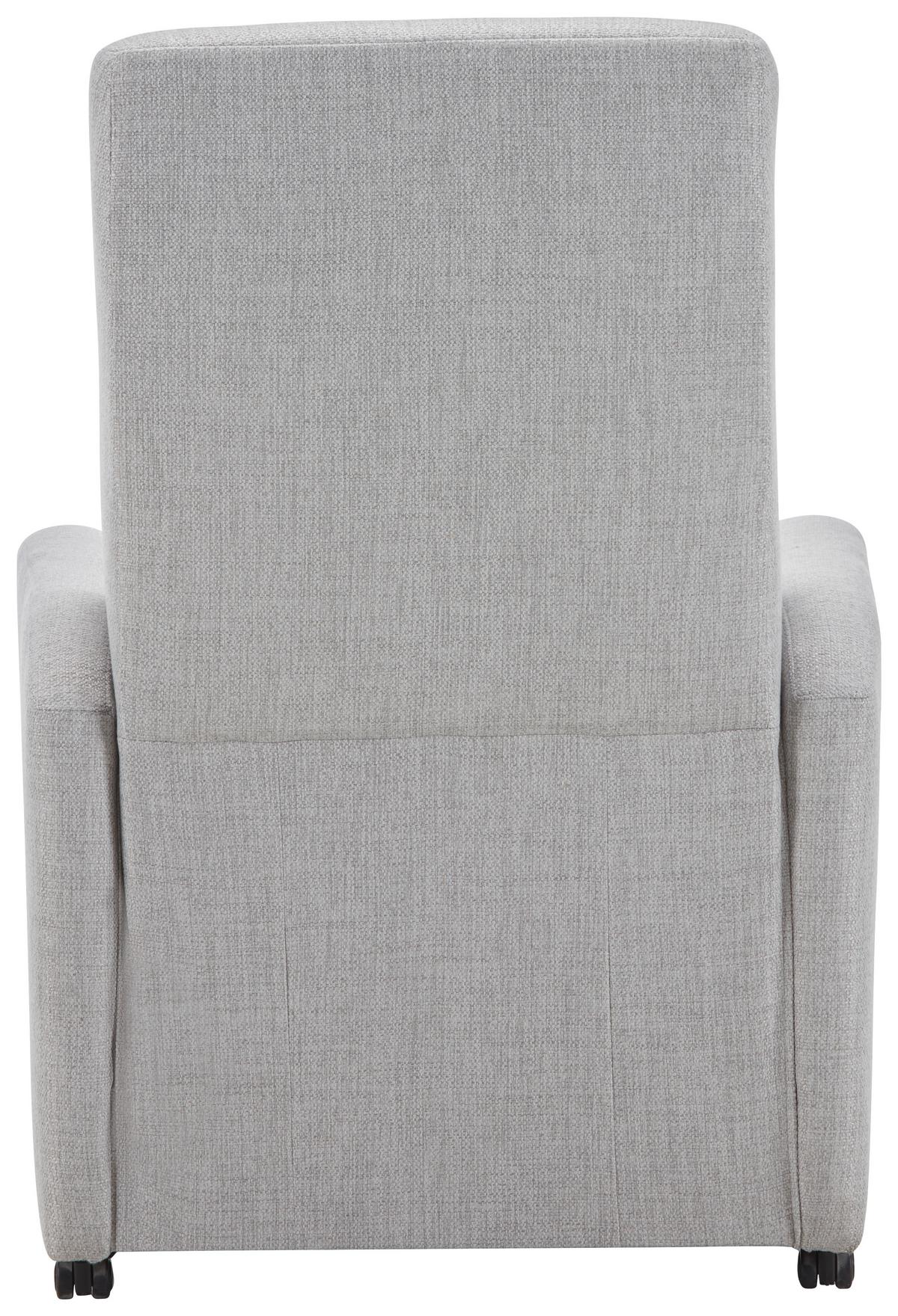 Relaxsessel Times in Grau - Hellgrau/Grau, Modern, Textil (80/117/83cm) - Premium Living