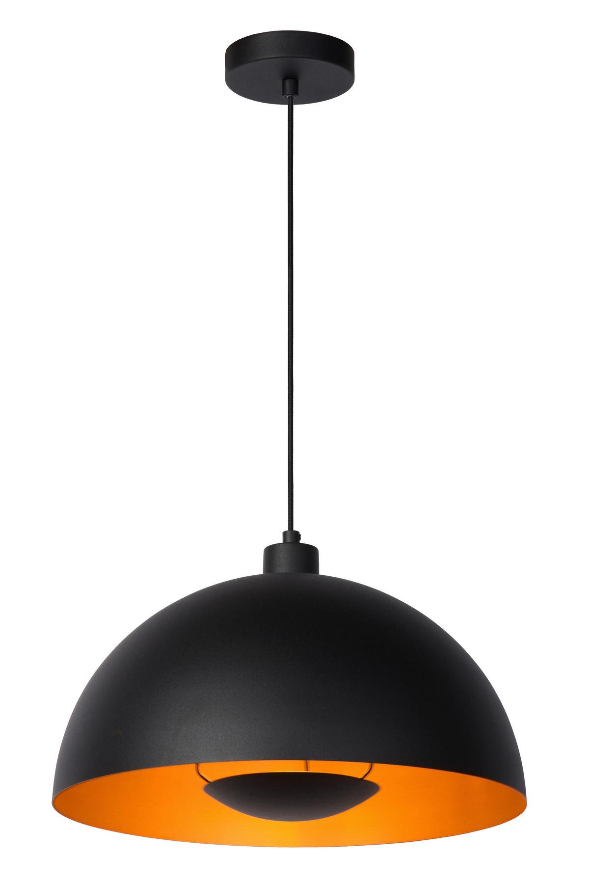 LAMPA WISZĄCA 45496/01/30 SIEMON - czarny, Design, metal (40/150cm) - Lucide