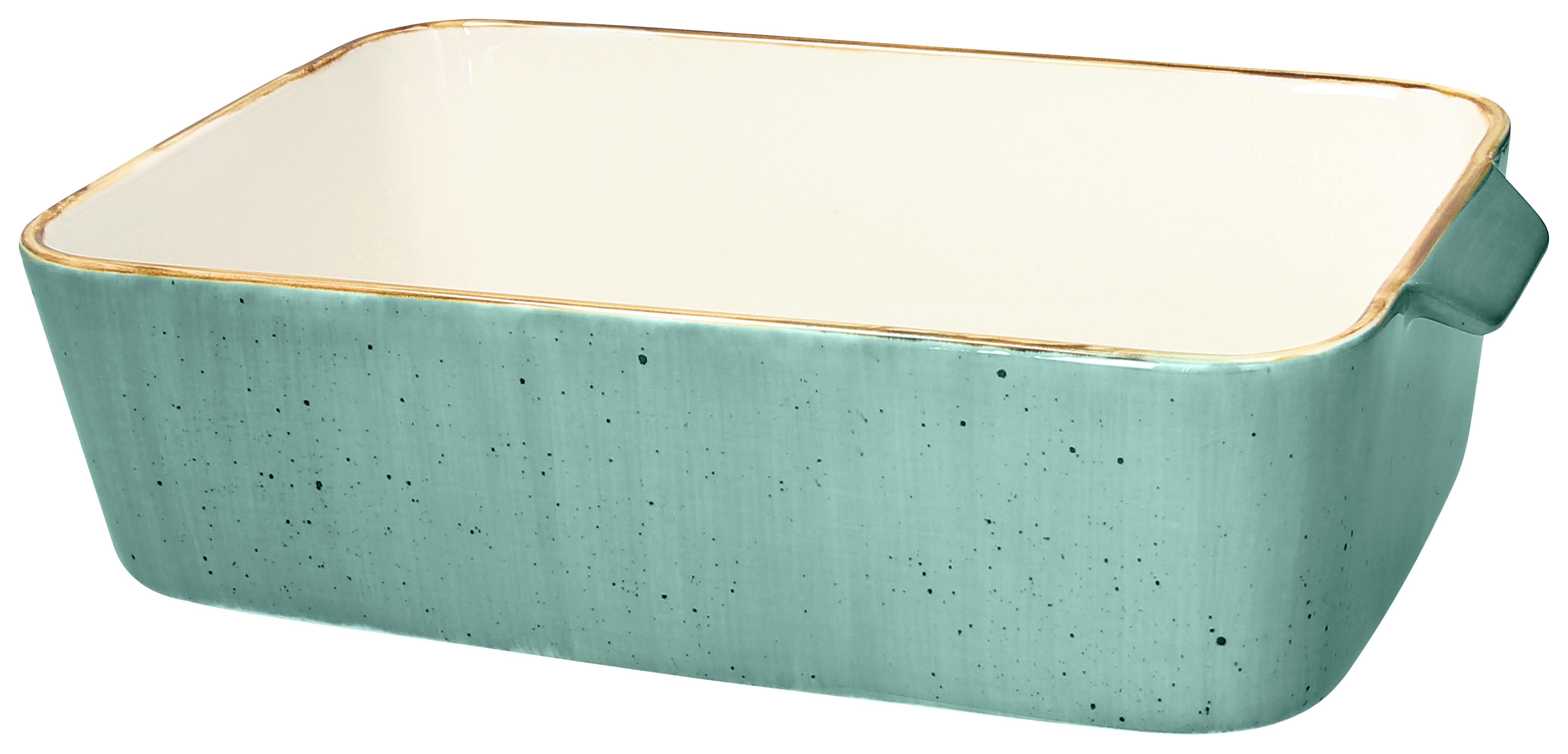 Auflaufform Treviso M in Hellblau - Hellblau, Modern, Keramik (30/19/8cm) - Premium Living