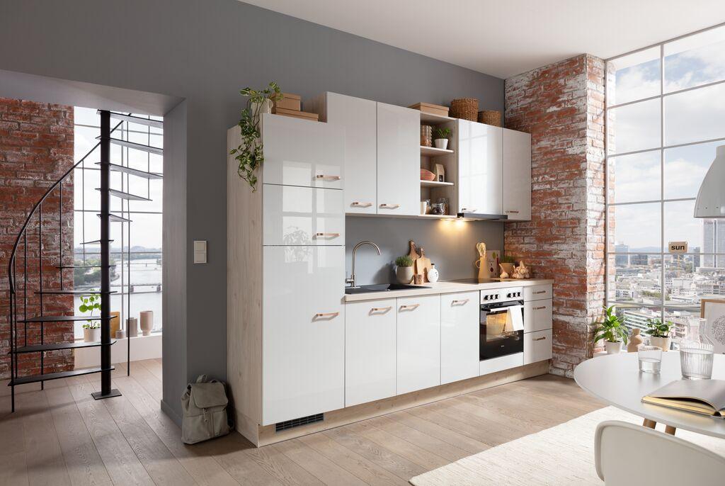 Küchenblock IP4050 in Grau - Grau, MODERN, Holzwerkstoff - Impuls