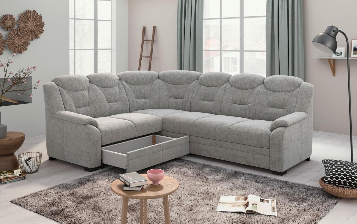 Sarokkanapé Marcus C253765 - világosszürke, Modern, textil (211/99/263cm)