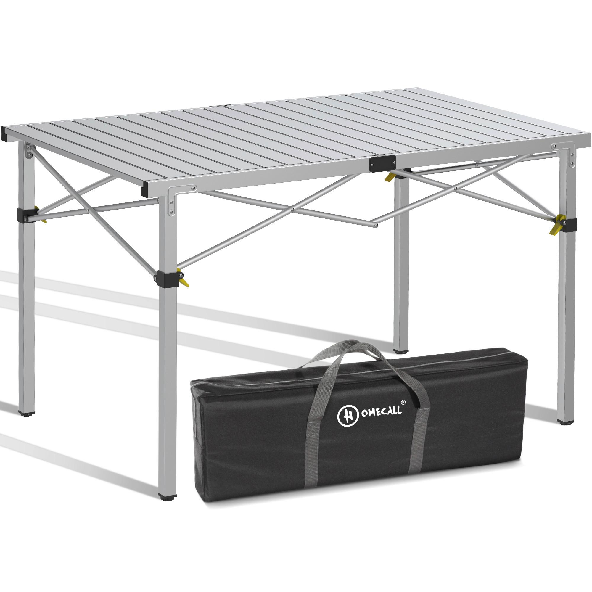 Campingtisch Silberfarben klappbar - Silberfarben, Basics, Metall (118/70/70cm) - Modante
