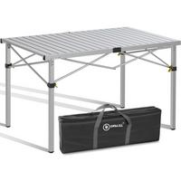 Campingtisch Silberfarben klappbar - Silberfarben, Basics, Metall (118/70/70cm) - Modante