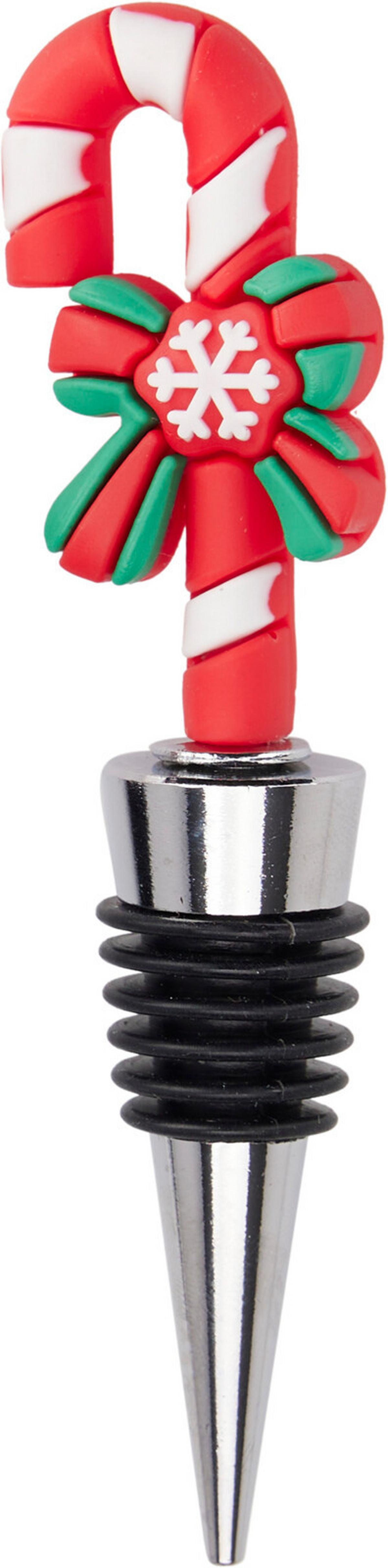 Čep Za Vino Tis The Season - višebojno, Basics, metal/plastika (12cm)