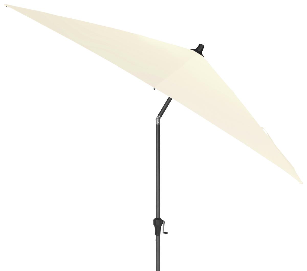Sonnenschirm BHT: 250x258x250 cm Anthrazit/Beige - Anthrazit/Beige, KONVENTIONELL, Textil/Metall (250/250cm) - Siena Garden