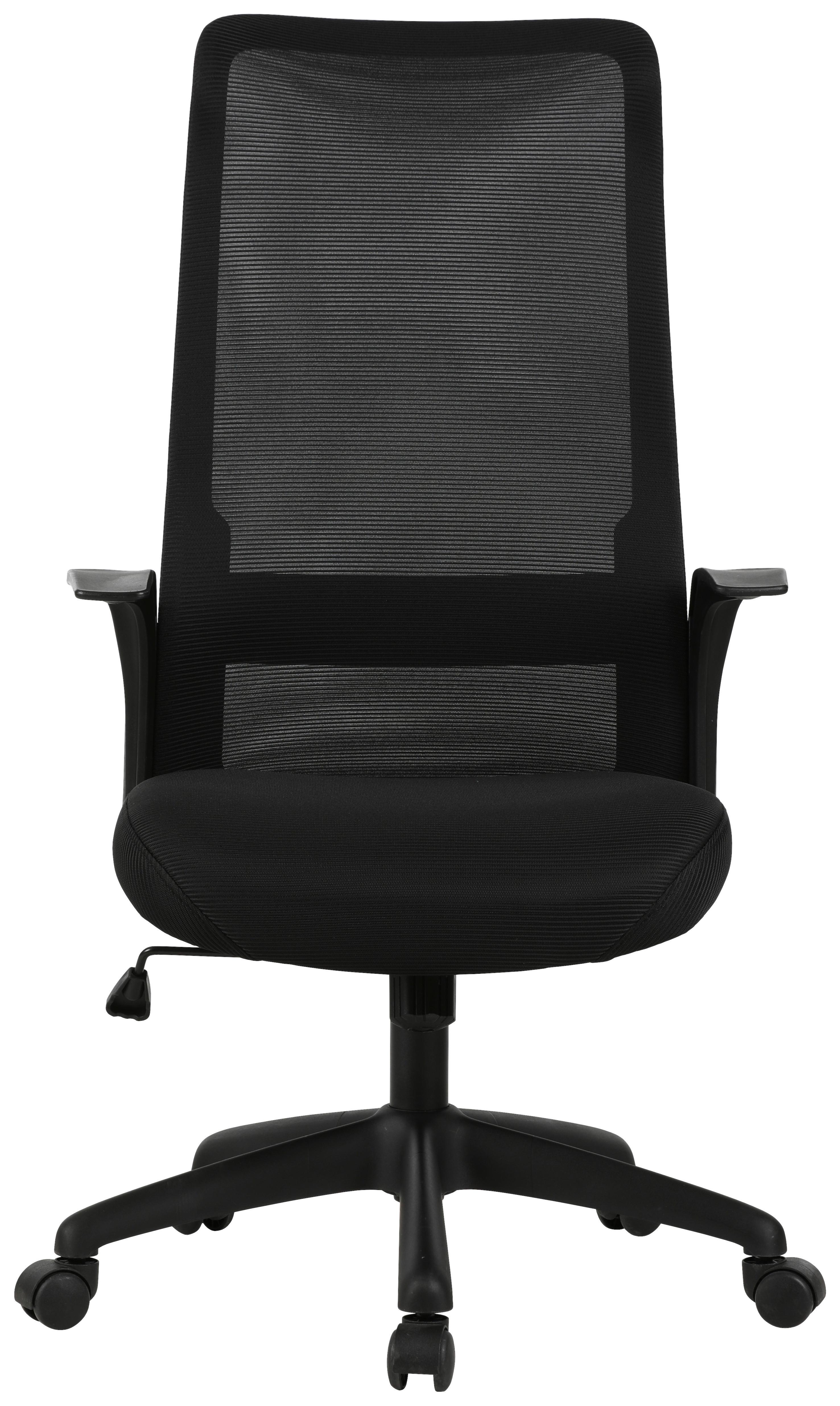 SNURRSTOL MILA - svart, Design, textil/plast (61/110-117,5/66cm) - Mömax