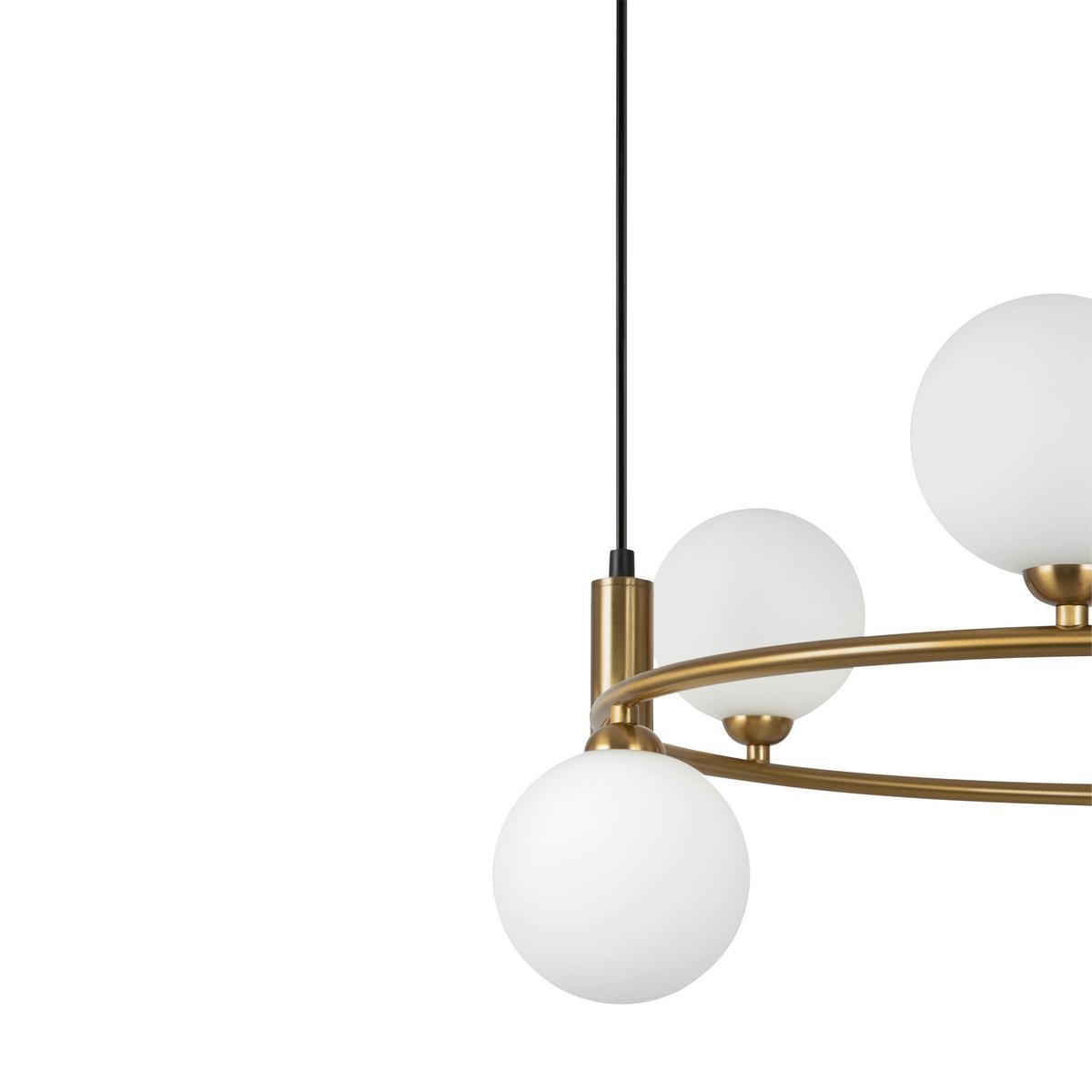 Pendelleuchte Ring Messingfarben max. 25 Watt - Messingfarben, Basics, Glas/Metall (58/28/65cm) - MAYTONI