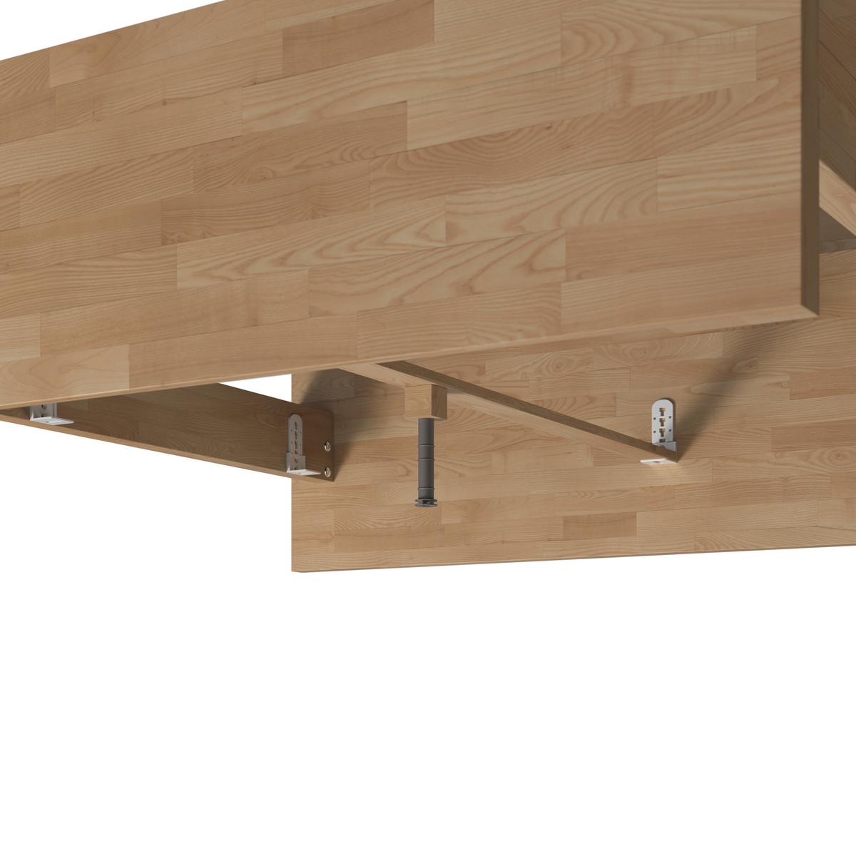 Bett Wilma ca. 180x200 cm Wildeiche Echtholz - Wildeiche, MODERN, Holz (180/200cm) - Bessagi Home