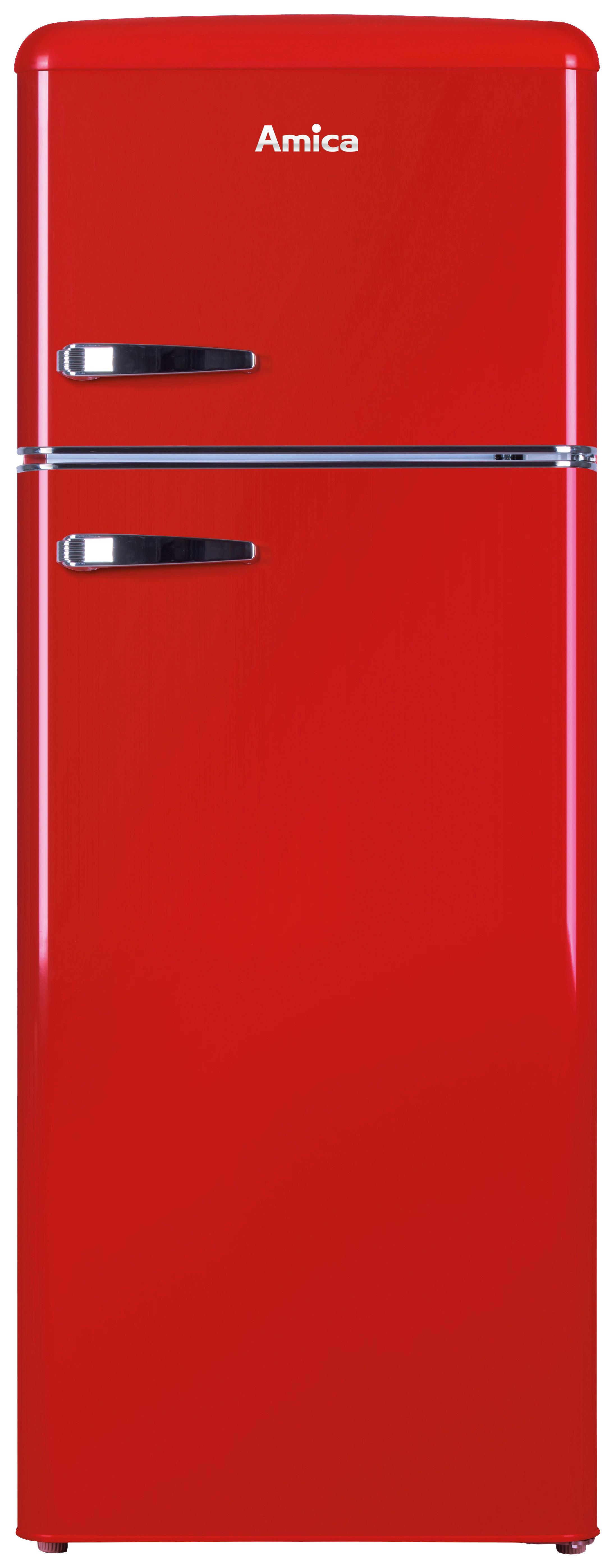 Kühl-Gefrier-Kombination KGC15630R - Rot (55/144/61,5cm) - Amica
