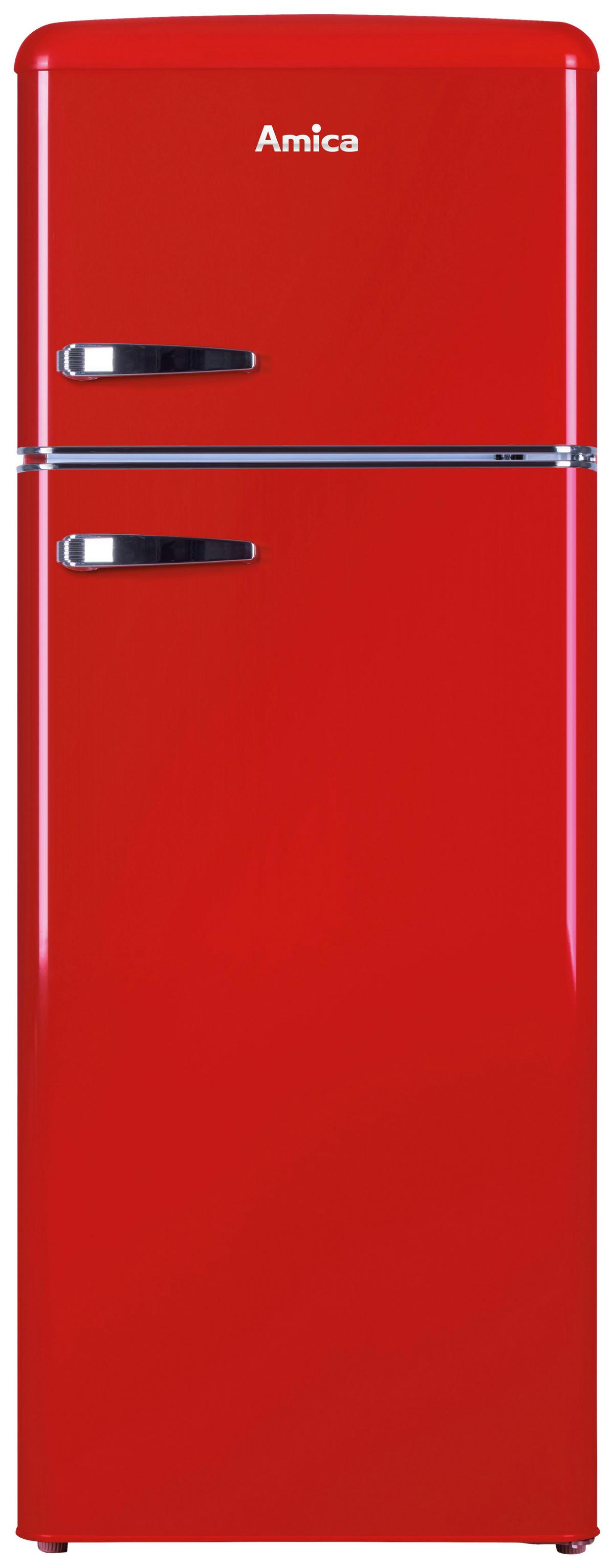 Kühl-Gefrier-Kombination KGC15630R - Rot (55/144/61,5cm) - Amica