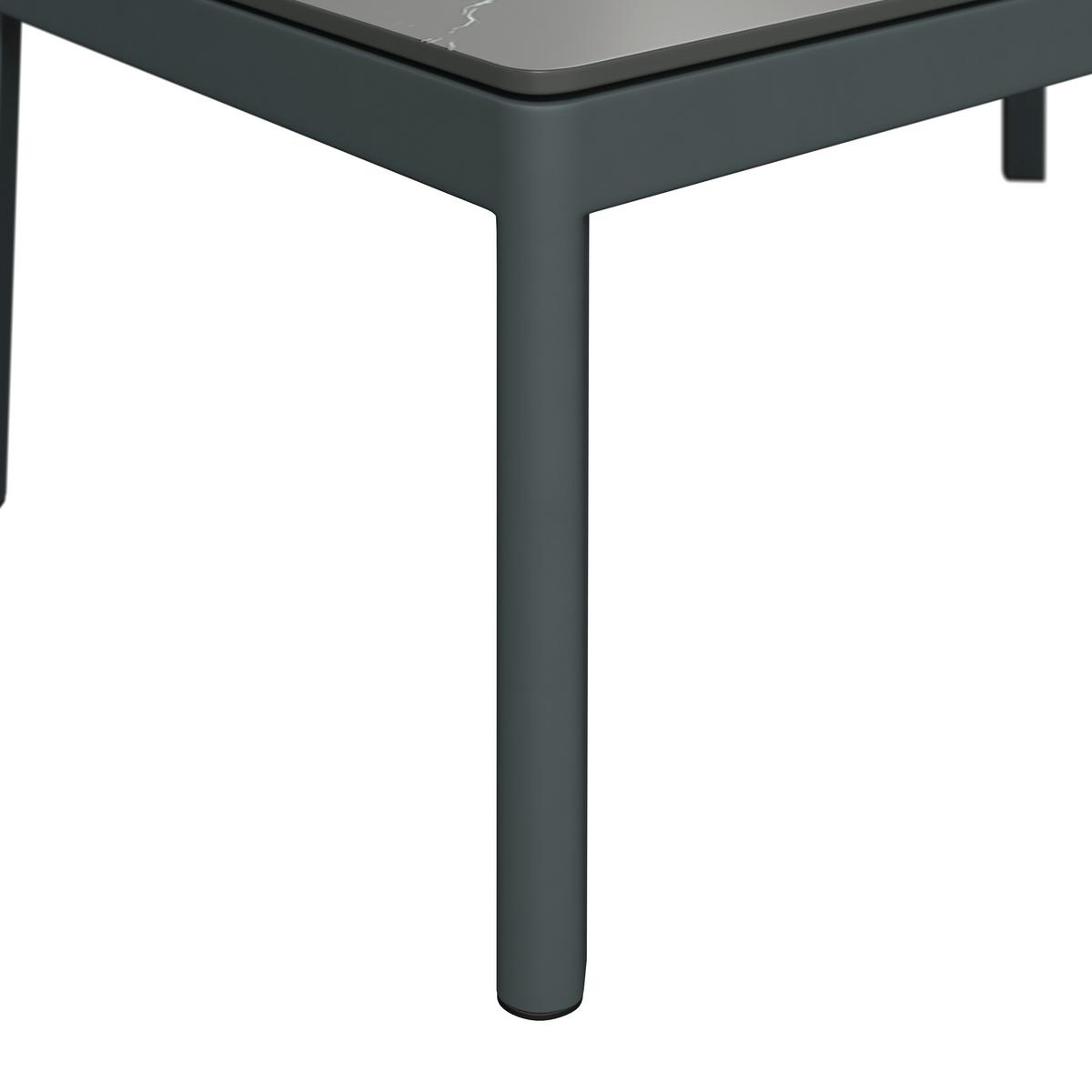 Loungegarnitur Emilia Anthrazit/Natur/Dunkelgr/Beige - Dunkelgrau/Beige, MODERN, Kunststoff/Textil - Mömax