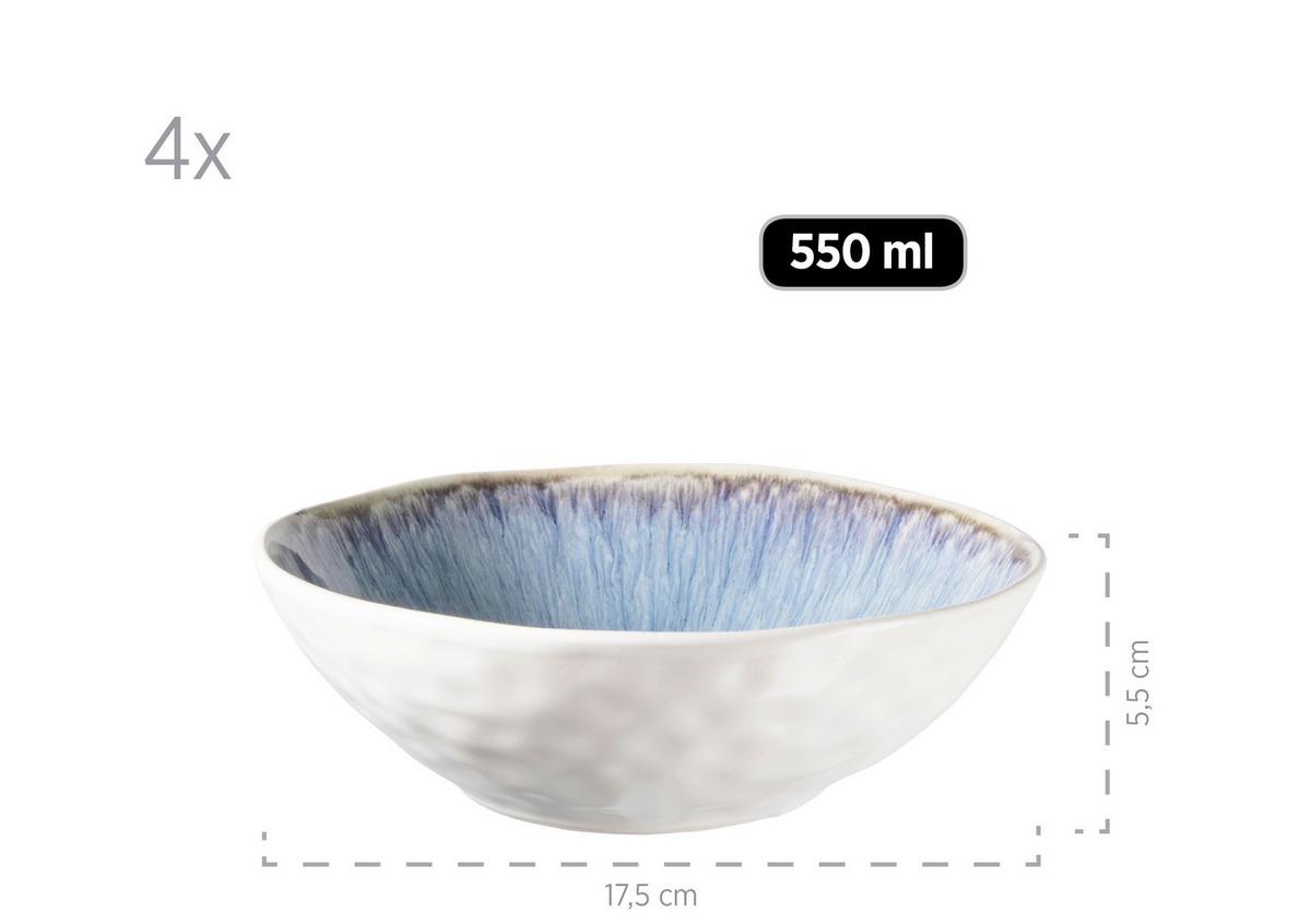 SCHÜSSELSET SCHÜSSELSET, 935098 - Blau, Basics, Keramik (17,5/5,5cm) - Mäser