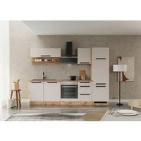 Küchenleerblock Aveiro o. Geräte Kaschmir - Kaschmir/Eiche Wotan, Trend, Holzwerkstoff/Metall (280cm) - Held