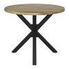 MATBORD GEMMA - svart/akaciefärgad, Modern, metall/trä (100/76cm) - Bessagi Home