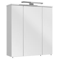SZAFKA Z LUSTREM GELA IV  -TOP- - biały, Basics, materiał drewnopochodny/szkło (65/72/20cm) - Xora