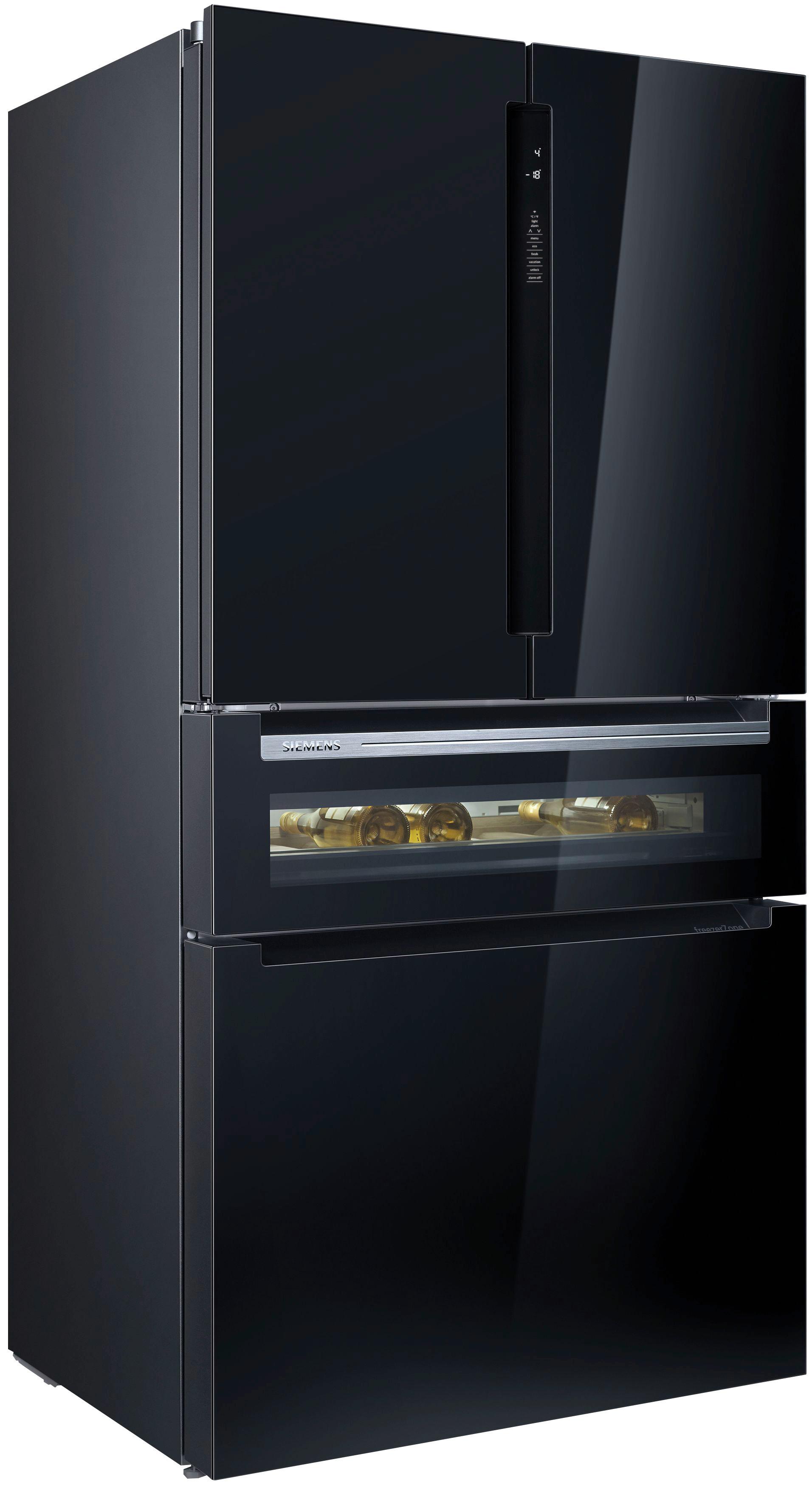 French-Door KF96RSBEA Schwarz - Schwarz, MODERN, Glas/Metall (90,5/183/73,6cm) - Siemens