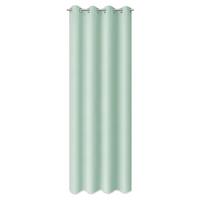 Zavesa Z Obročki Abby - žajbljevo zelena, Konvencionalno, tekstil (140/235cm) - Modern Living