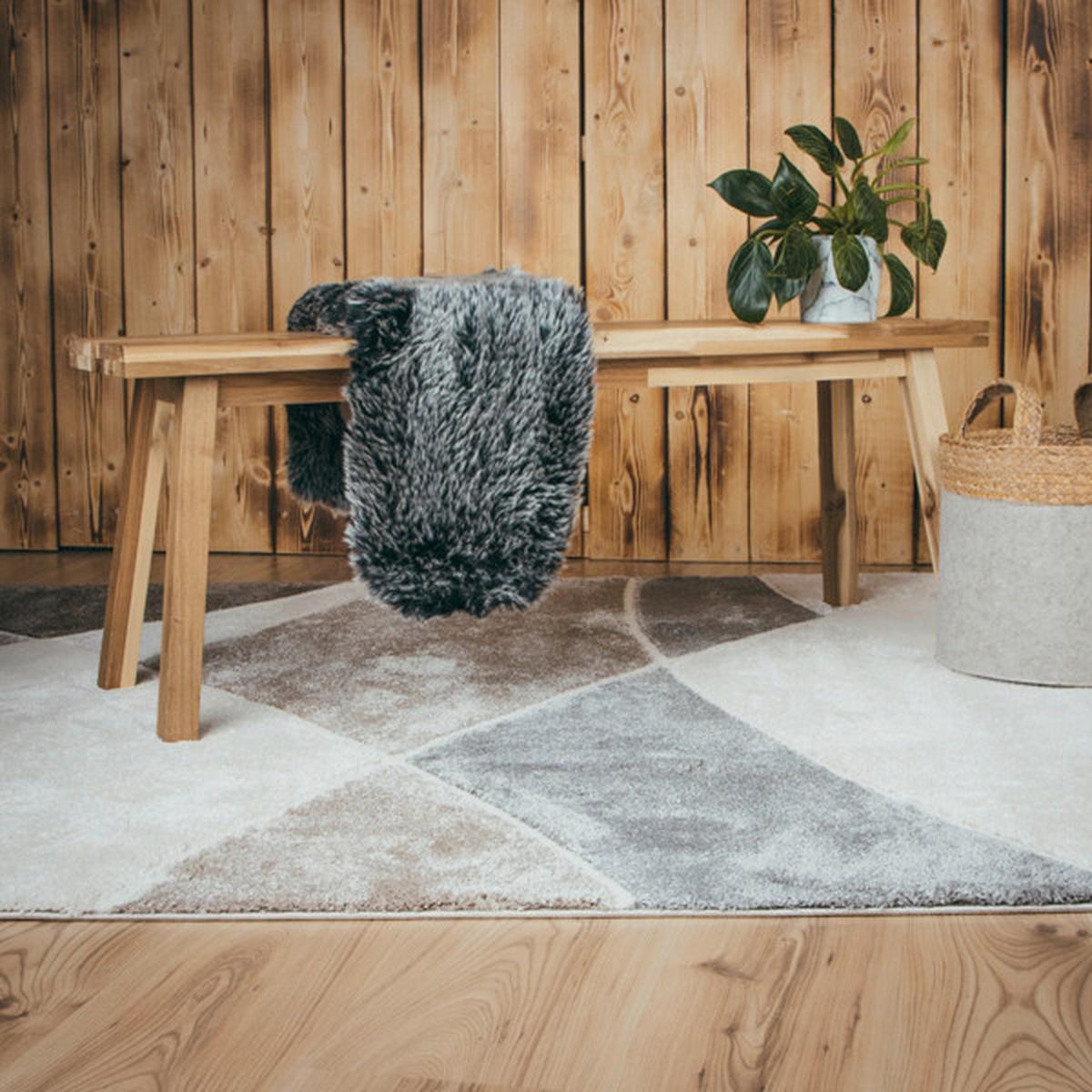 FLACHWEBETEPPICH MY FRISCO 282 - Taupe, Basics, Textil (80/150cm)