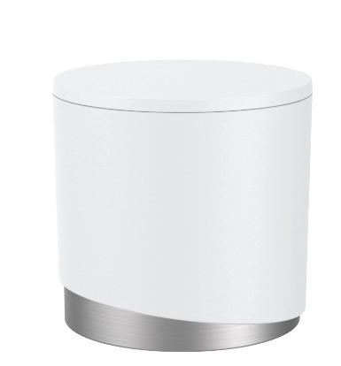 Kozmetikai Rendszerező Chris - fehér, Modern, műanyag/fém (12/10,1cm) - Premium Living