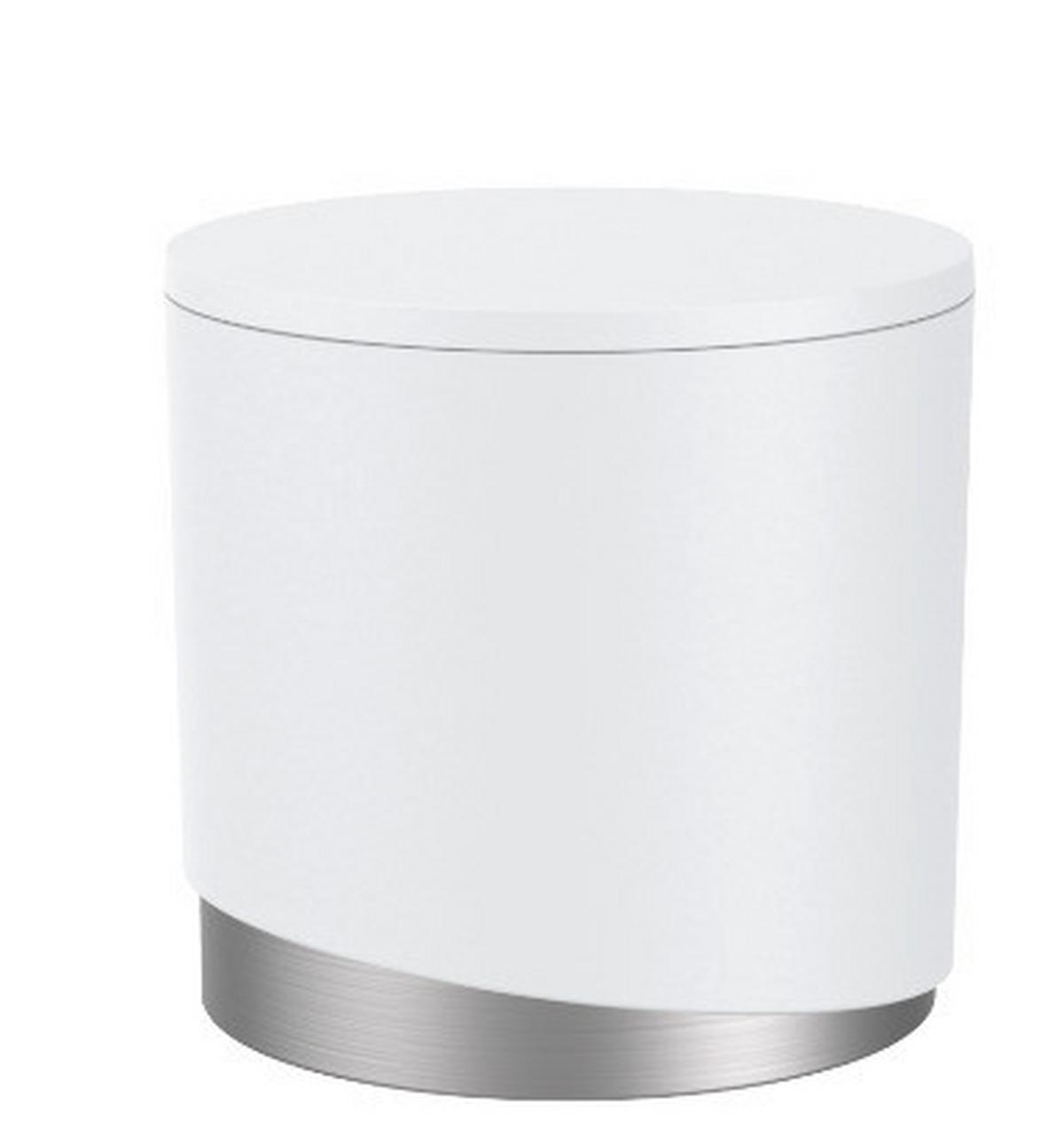 Kozmetikai Rendszerező Chris - fehér, Modern, műanyag/fém (12/10,1cm) - Premium Living
