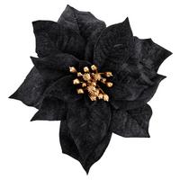 Okrasna Roža Poinsetienblüte I -Paz- - črna, Konvencionalno, umetna masa (18cm) - Modern Living