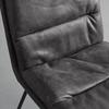 CHAISE KONA - noir/gris foncé, MODERN, métal/textile (48/90/65cm) - Bessagi Home