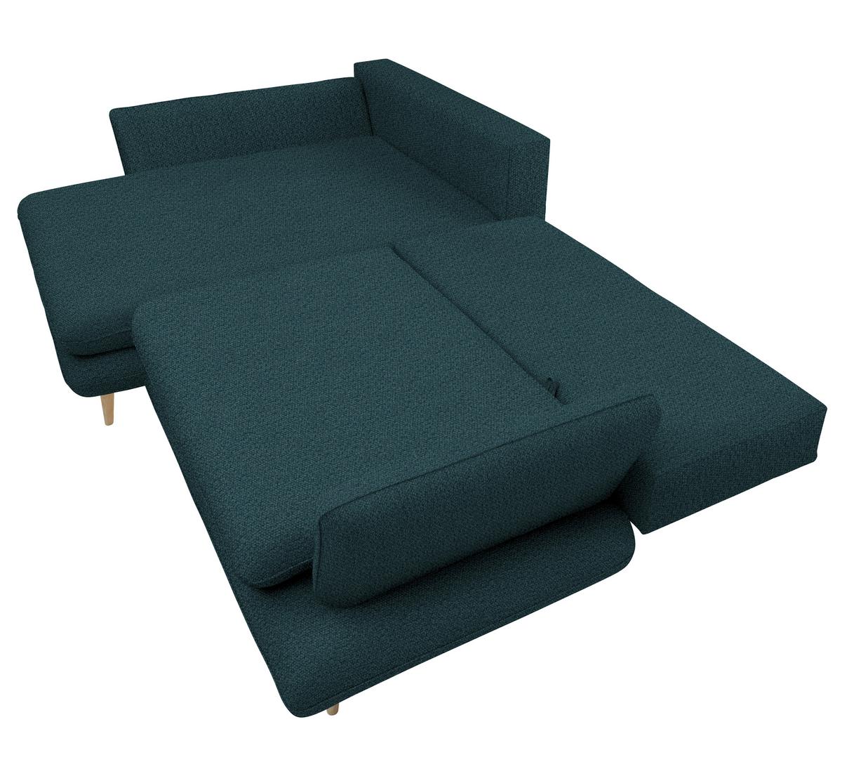 Kutna Garnitura Monte - tamno zelena/prirodne boje, Romantično / ladanjski, tekstil/drvo (181/283cm) - Premium Living