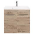 Waschtischkombi Eiche/Anthrazit - Chromfarben/Eichefarben, MODERN, Holzwerkstoff/Weitere Naturmaterialien (60/57/47cm) Waschtischkombi Eiche/Anthrazit - Chromfarben/Eichefarben, MODERN, Holzwerkstoff/Weitere Naturmaterialien (60/57/47cm)