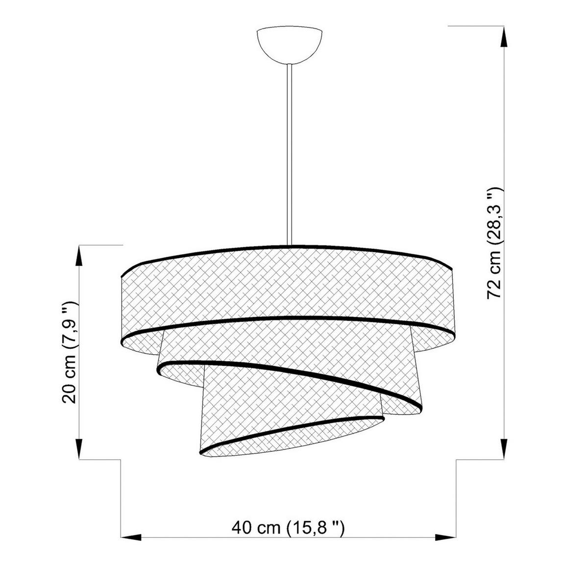 LAMPA WISZĄCA COUPER - czarny/kolor złoty, Konventionell, tworzywo sztuczne/metal (40/72cm)