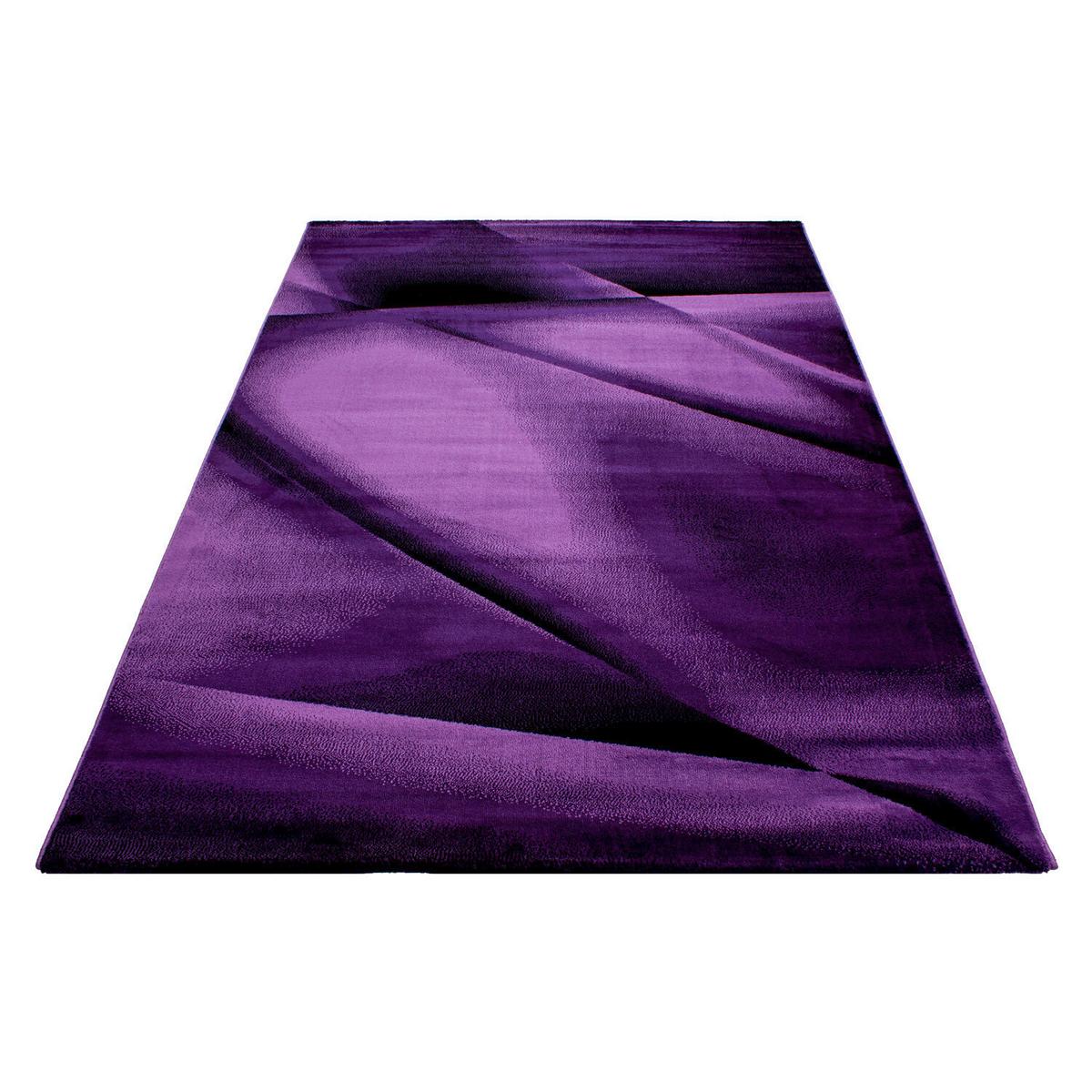 Flachwebeteppich Miami Lila ca. 140x200cm - Lila, Design, Textil (140/200cm) - Novel