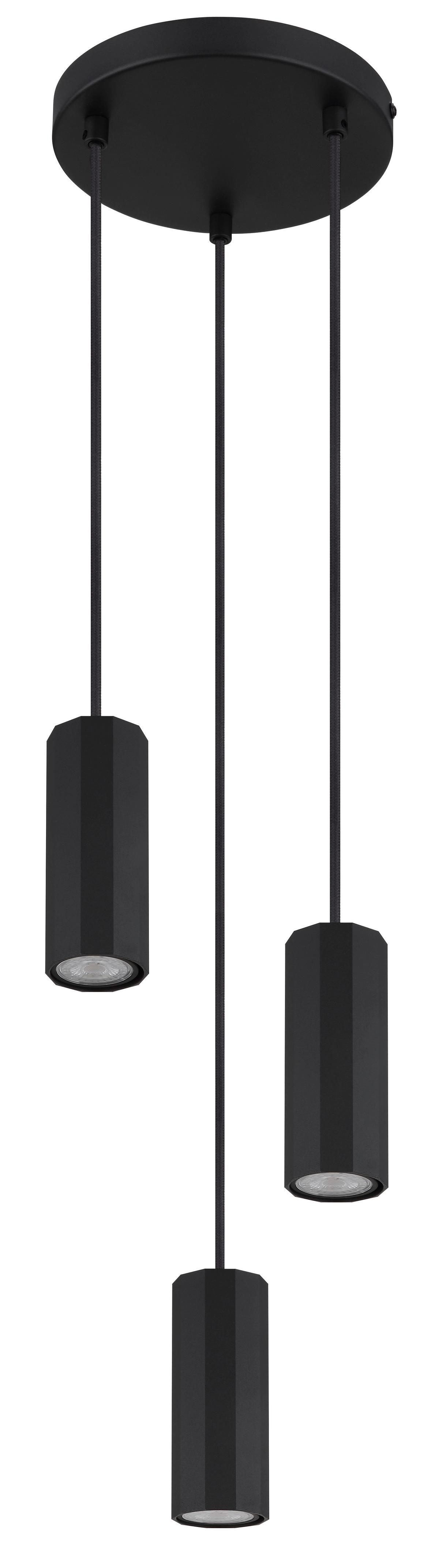 Viseća Svjetiljka James - crna, Design, metal (21/120cm) - Globo