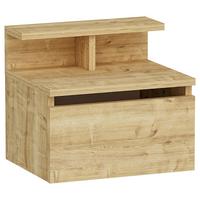 NACHTTISCH HADES - Eichefarben, Design, Holzwerkstoff (39,8/35/31,6cm) - MID.YOU