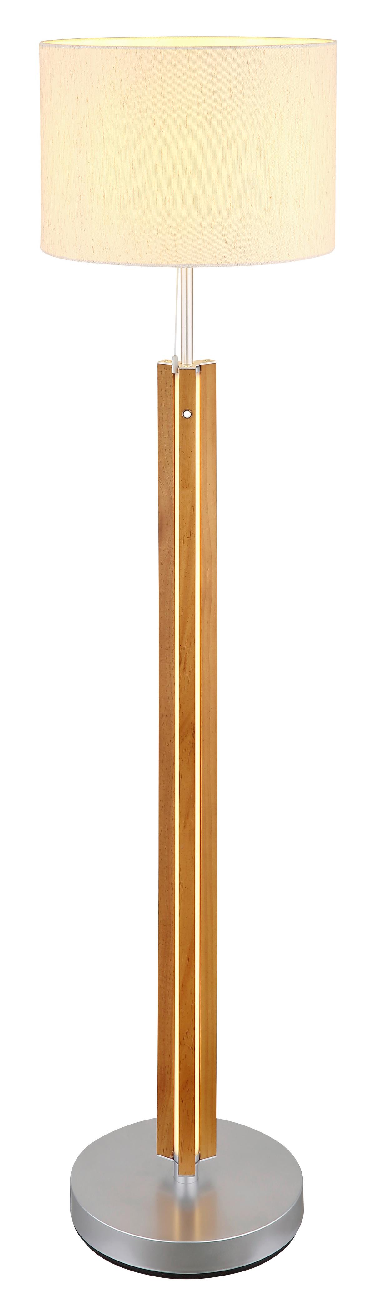 Led Állólámpa 41730246 Taugus - natúr színű/sötétbarna, Natur, műanyag/textil (35/145cm)