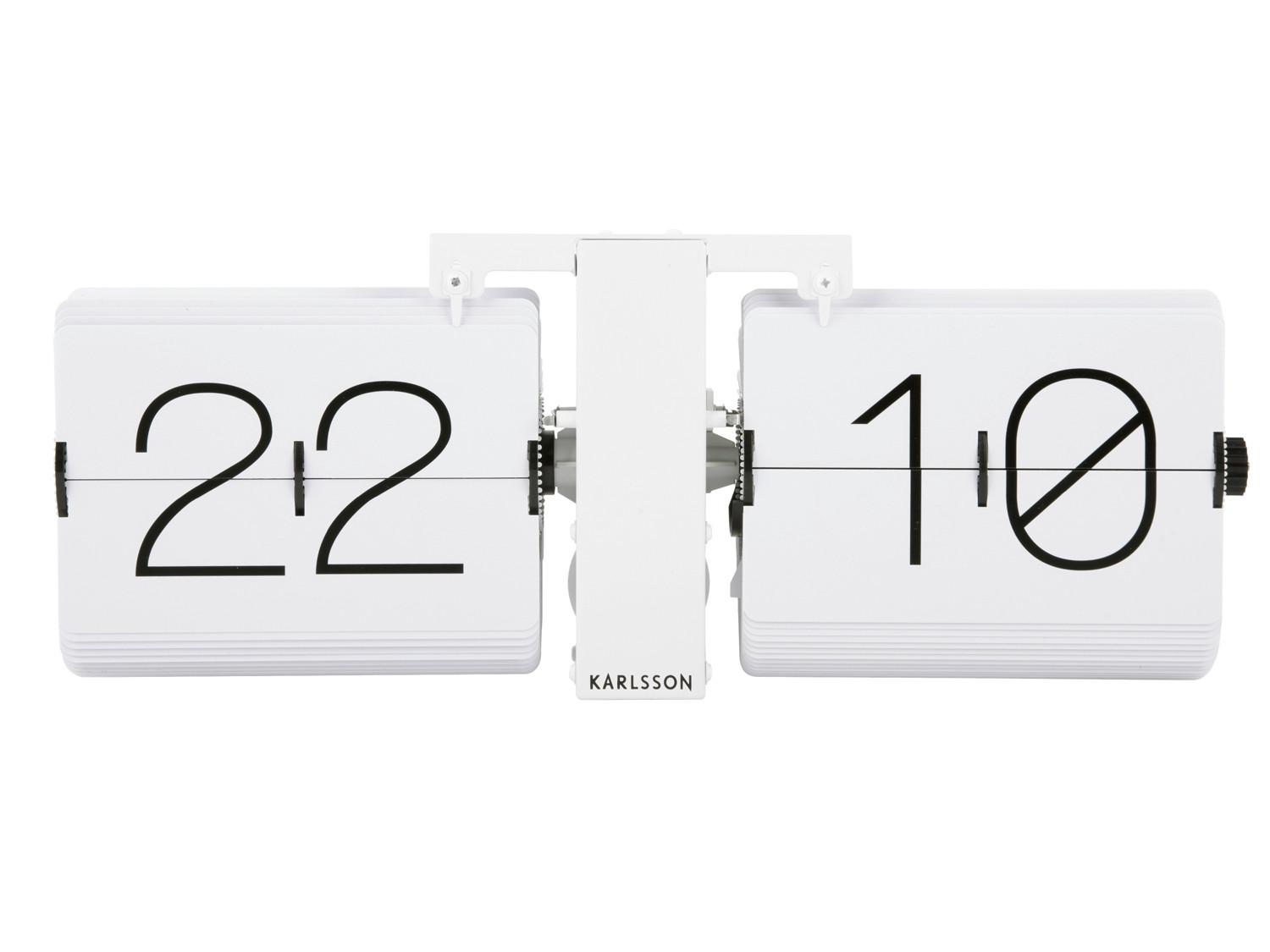 ZEGAR ŚCIENNY KA5602WH - biały, Konventionell, tworzywo sztuczne/metal (36/14/9cm) - Karlsson