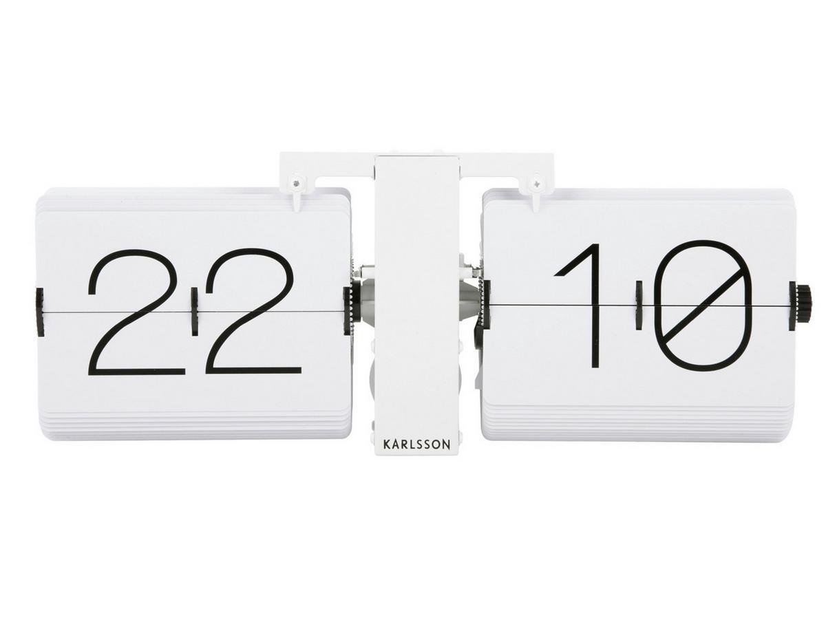ZEGAR ŚCIENNY KA5602WH - biały, Konventionell, tworzywo sztuczne/metal (36/14/9cm) - Karlsson