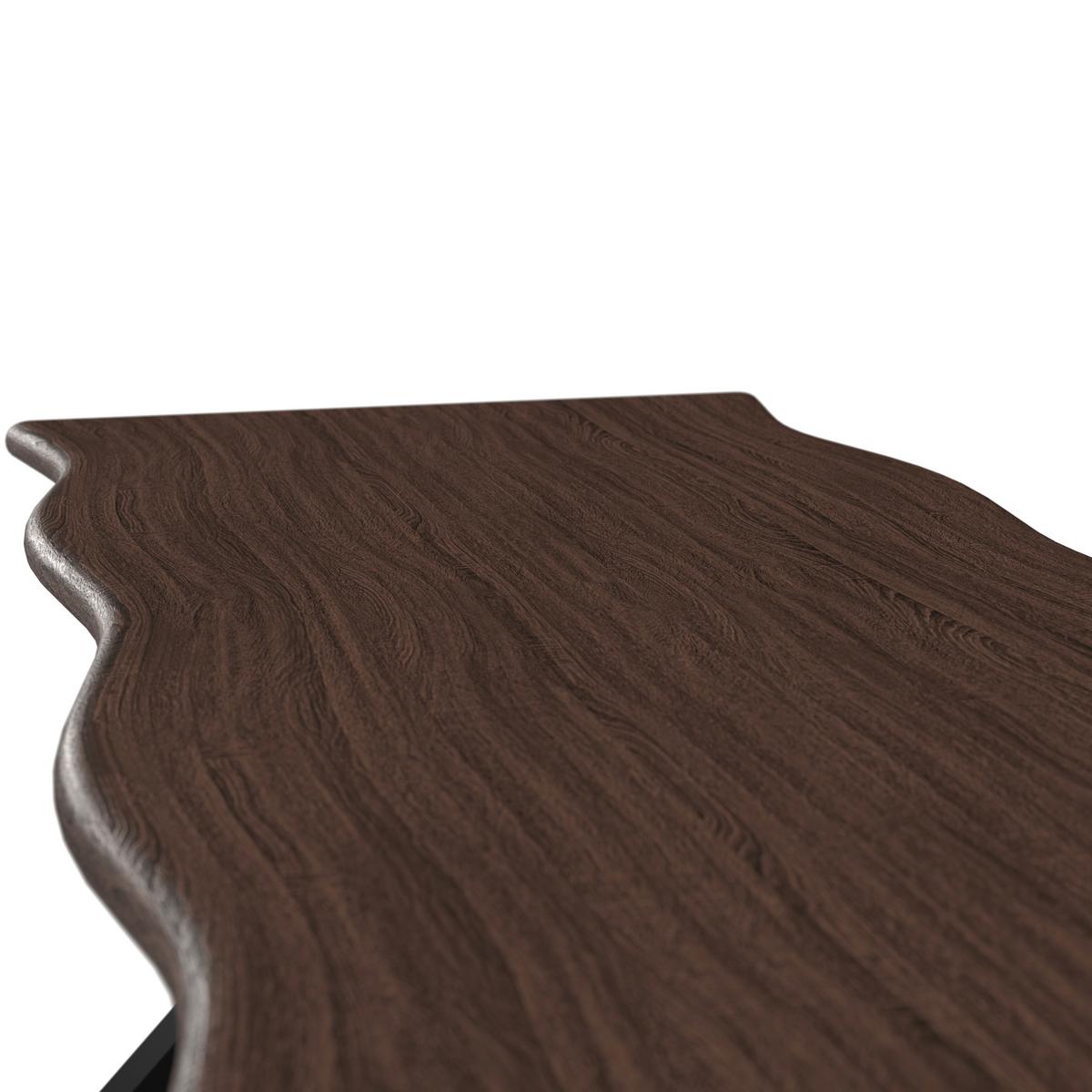 ESSTISCH LAUREL - Walnussfarben/Schwarz, Modern, Holzwerkstoff/Metall (180/76/90cm) - Bessagi Home