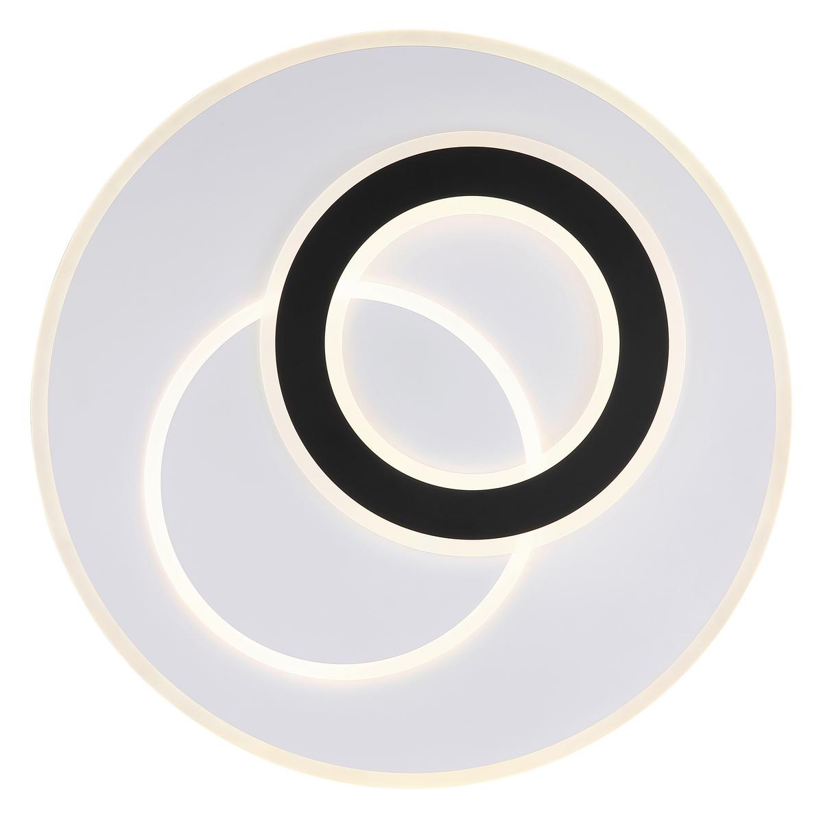 Stropna Led-svetilka Jacques, S Sijalko - črna/bela, Design, kovina/umetna masa (70/5,9cm)
