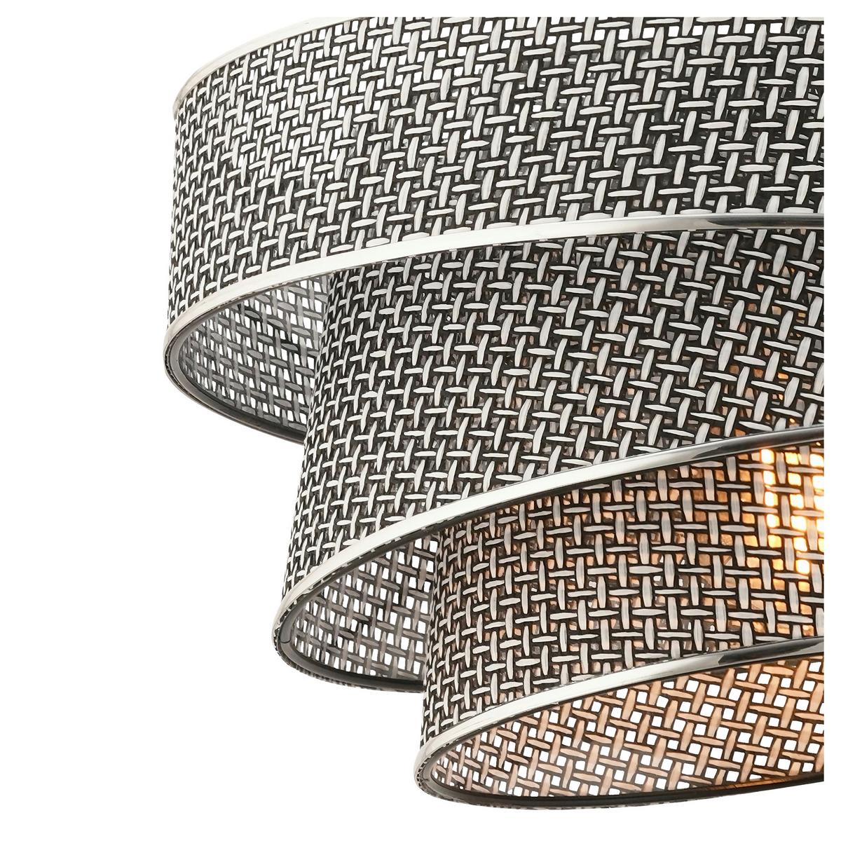 LAMPA WISZĄCA COUPER HAZERAN - GREY - szary, Design, metal/tkanina (40/72cm) - P & B