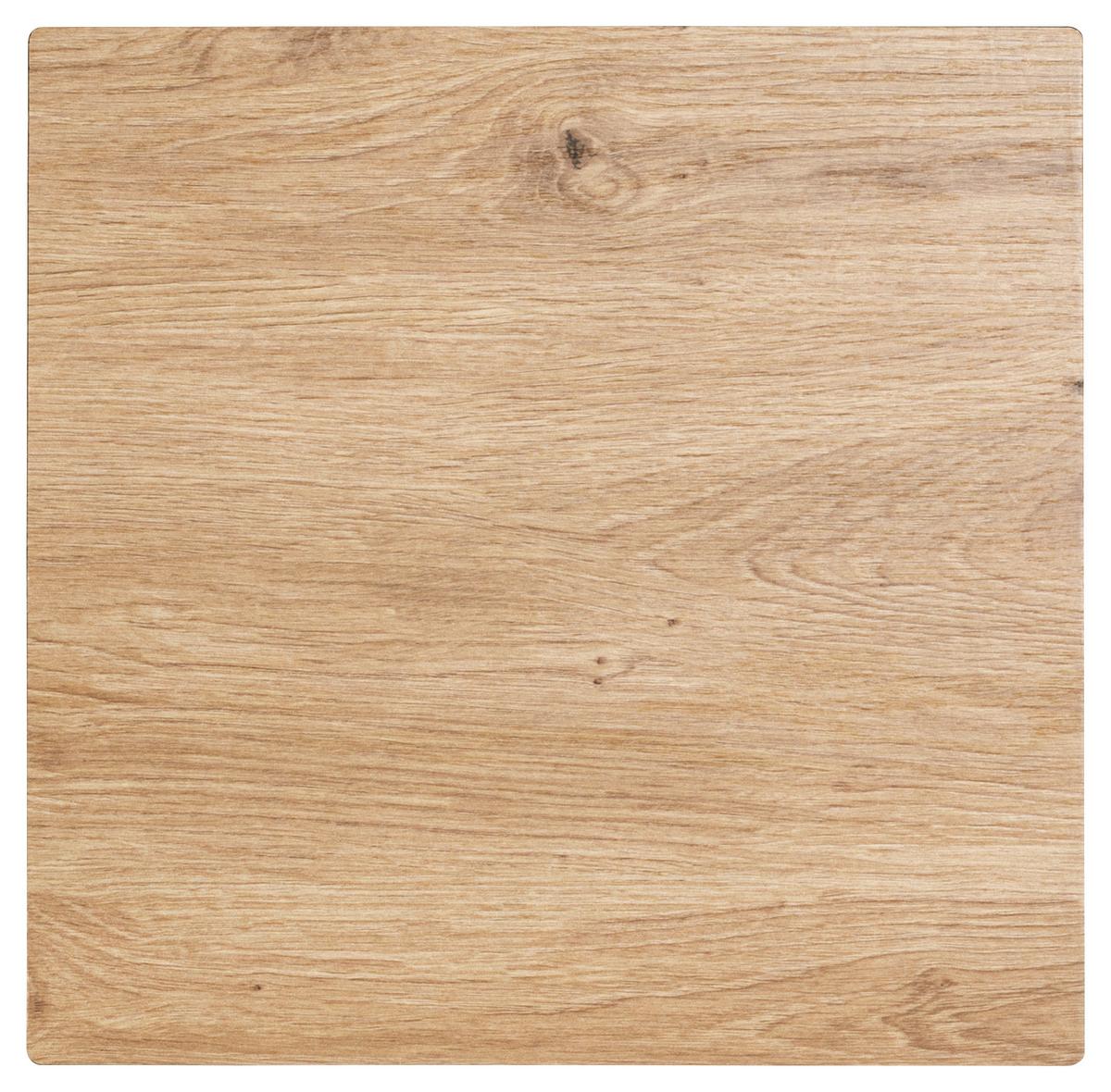 SKRZYNKA NA KLUCZE OAK - kolor dębowy/czarny, Basics, metal (30/30/4cm)