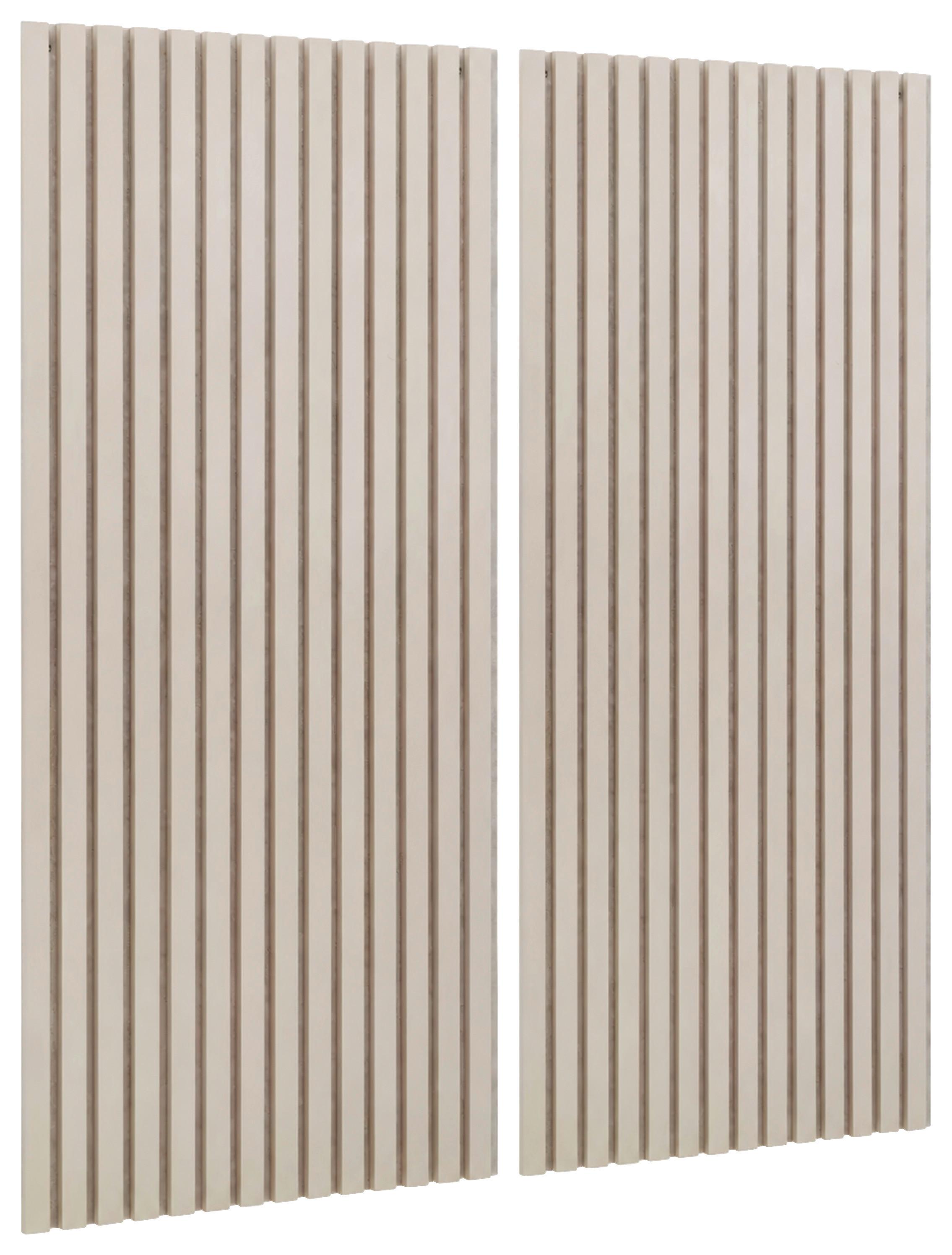 Akustikpaneel Grace Sandfarben, 2er Set - Sandfarben, Modern, Holzwerkstoff/Textil (60,5/120/2,2cm) - Mömax