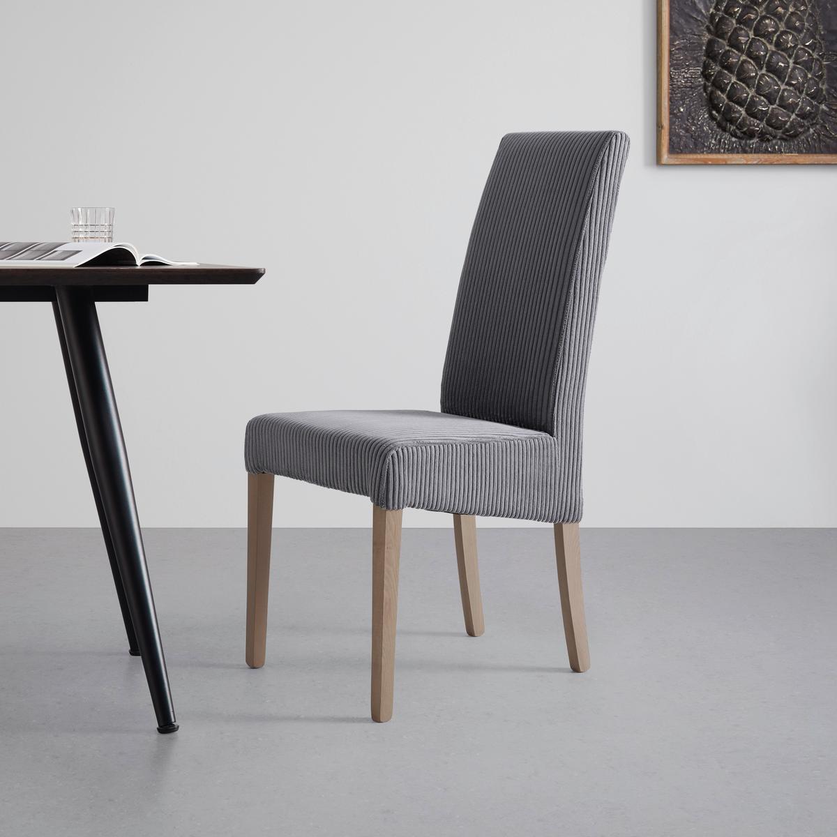 Stuhl Roko Grau - Eichefarben/Grau, Modern, Holz/Textil (46/101/62cm) - Mömax