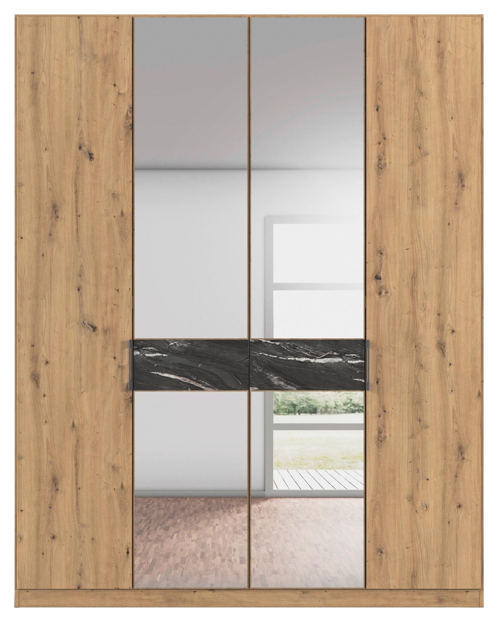 DULAP USI ROTATIVE VERSITY-D - argintiu/stejar Artisan, Trend, material pe bază de lemn (181/229/54cm) - James Wood