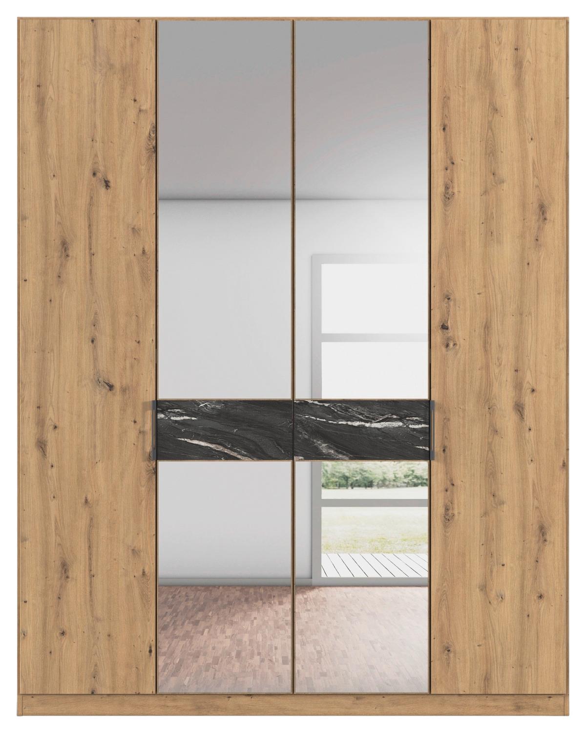 DULAP USI ROTATIVE VERSITY-D - argintiu/stejar Artisan, Trend, material pe bază de lemn (181/229/54cm) - James Wood