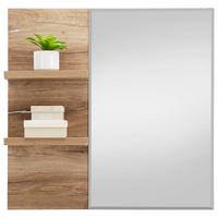 Wandspiegel in Eichefarben - Eichefarben, Modern (82/80/17cm) - Premium Living