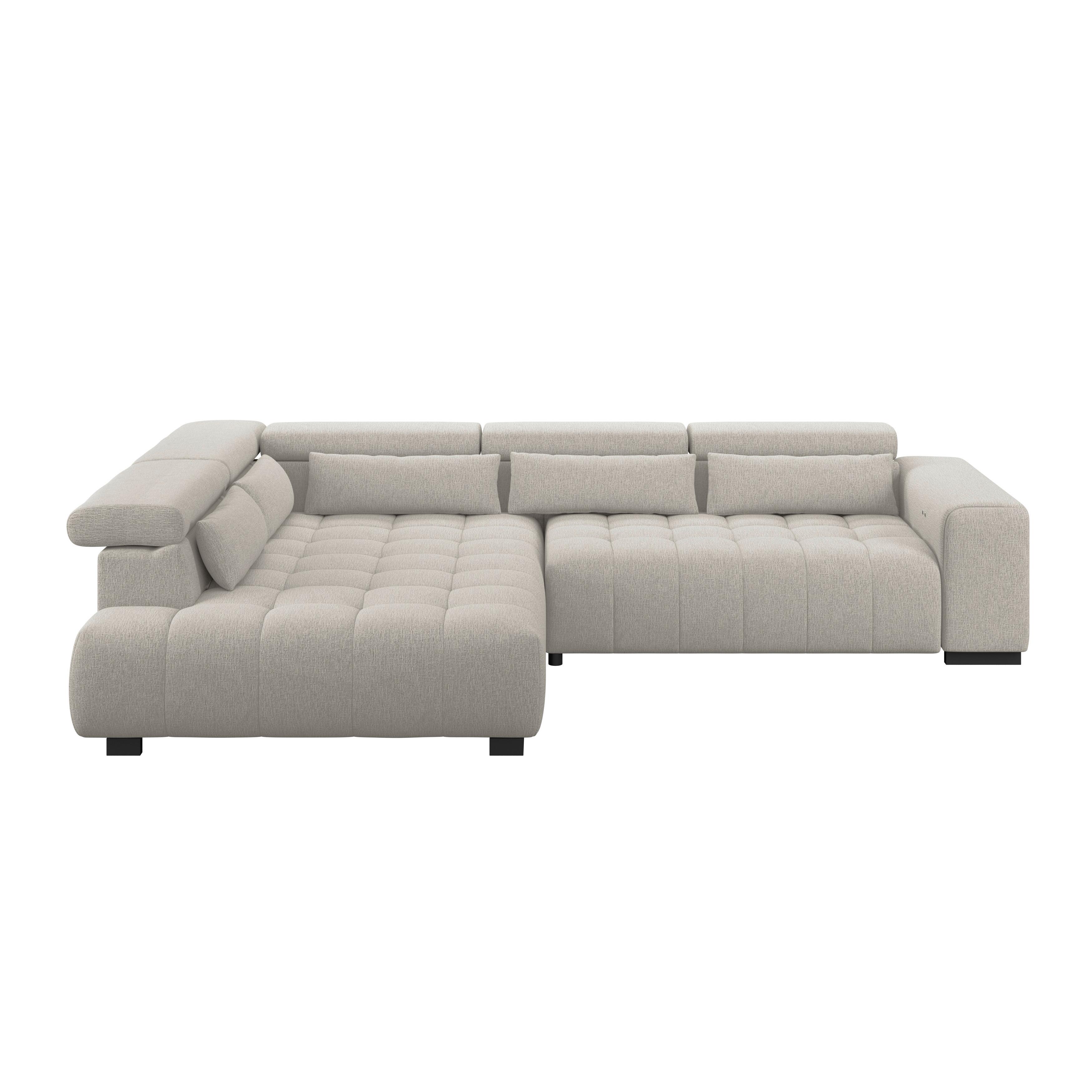 Kutna Garnitura Matera - bež/crna, Trend, tekstil/drvo (226/311cm)